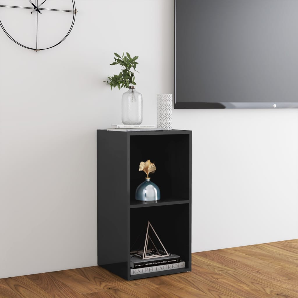Tv-Meubel 72X35X36,5 Cm Spaanplaat 72 x 35 x 36.5 cm Hoogglans grijs