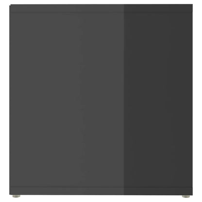 Tv-Meubel 72X35X36,5 Cm Spaanplaat 72 x 35 x 36.5 cm Hoogglans grijs