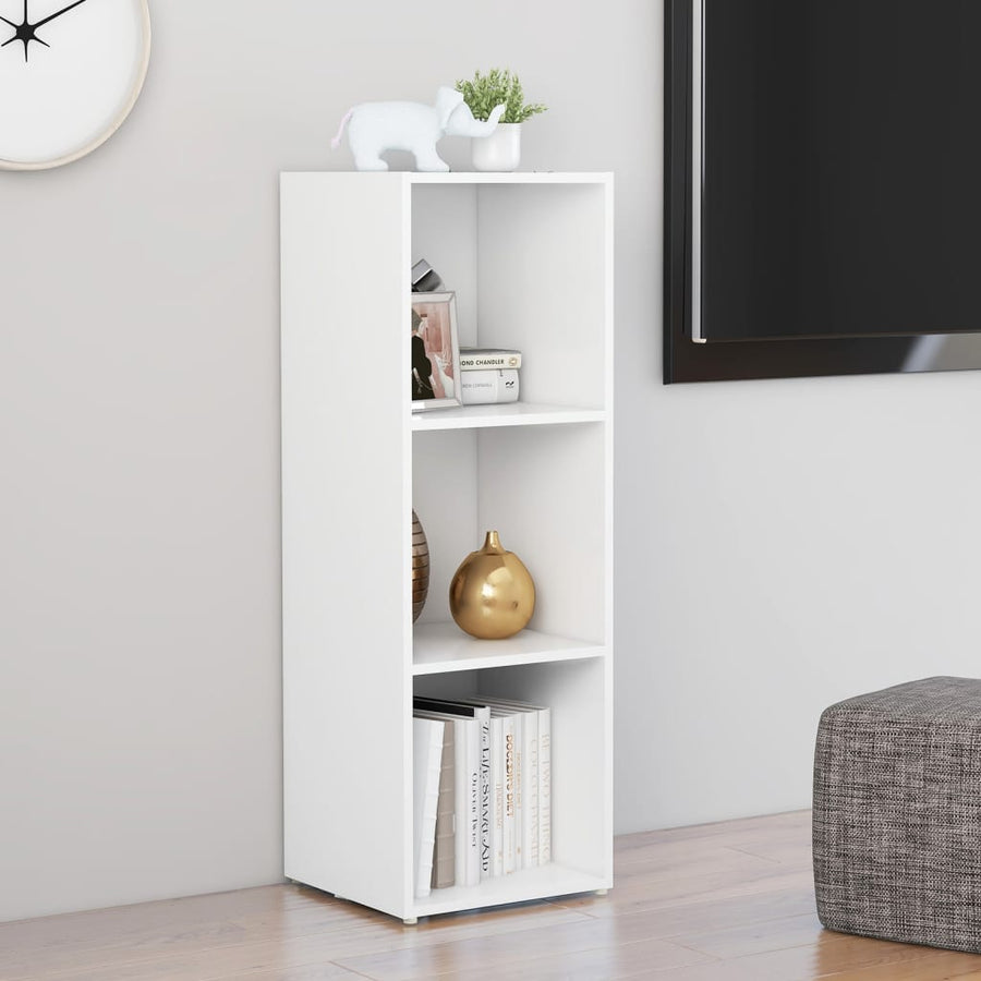 Tv-meubel 107x35x37 cm bewerkt hout wit