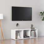 TV cabinet 107x35x37 cm engineered wood white