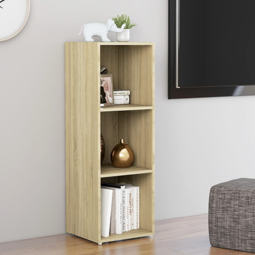 Tv-meubel 107x35x37 cm bewerkt hout sonoma eikenkleurig