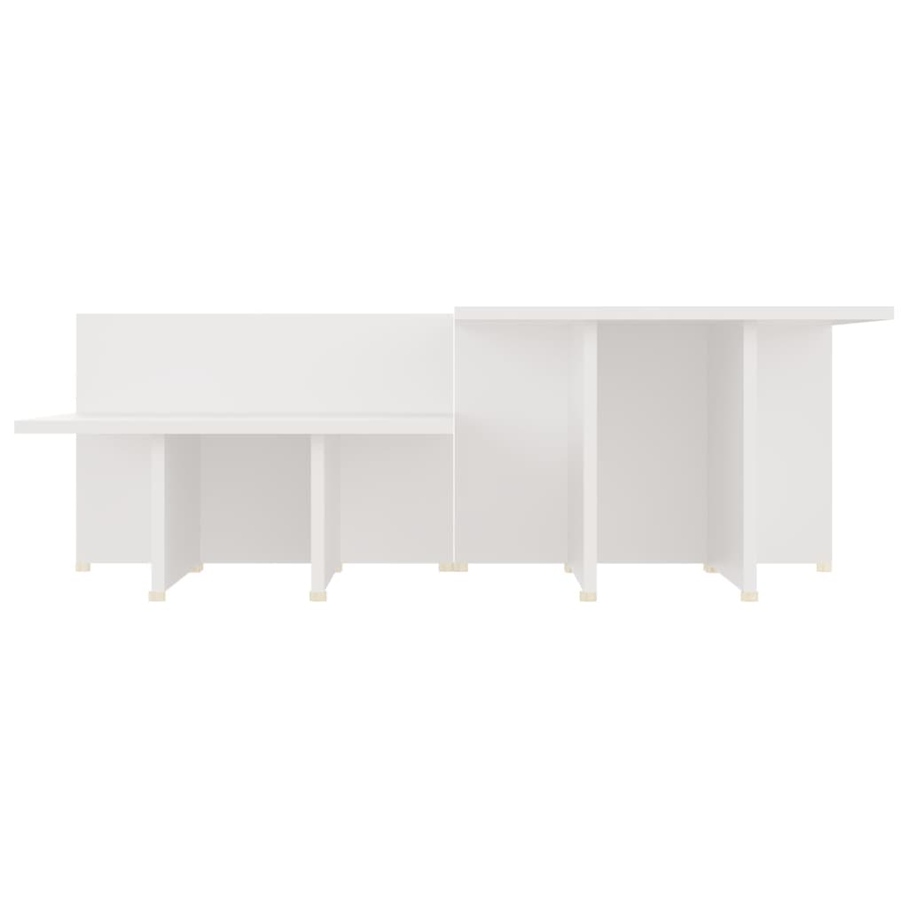 Salontafels 2 St 111,5X50X33 Cm Bewerkt Hout Wit