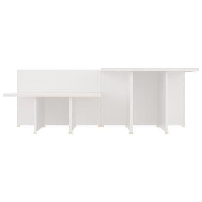 Salontafels 2 St 111,5X50X33 Cm Bewerkt Hout Wit