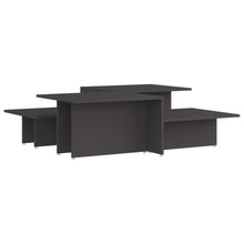 Salontafels 2 St 111,5X50X33 Cm Bewerkt Hout Grijs