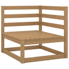 Garden corner sofa solid pine honey brown