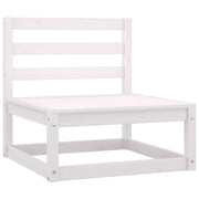 Tuinmiddenbank massief grenenhout 70x70x67 cm wit