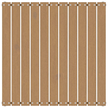 Tuinvoetenbank 70X70X30 Cm Massief Grenenhout Honingbruin Voetensteun