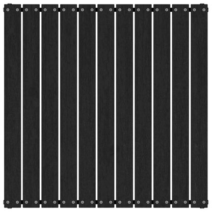 Tuinvoetenbank 70X70X30 Cm Massief Grenenhout Zwart Voetensteun