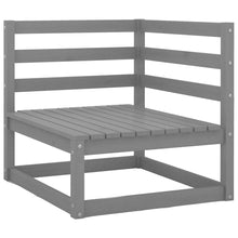 Tuin Met Antracietkleurige Kussens Massief Grenenhout Grijs Hoekbank