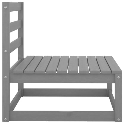 Tuin Met Antracietkleurige Kussens Grenenhout Grijs Middenbank