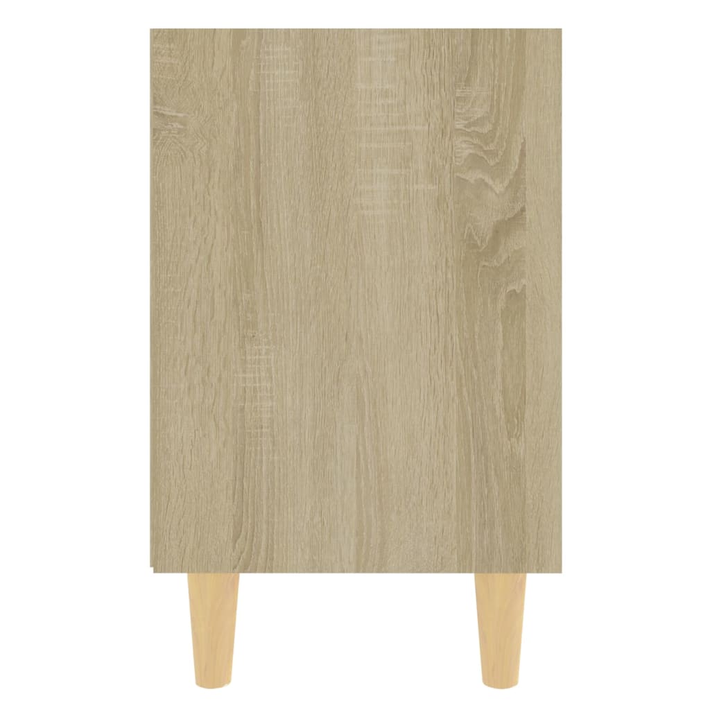 Nachtkastjes Met Houten Poten 40X30X50 Cm 2 Sonoma eiken