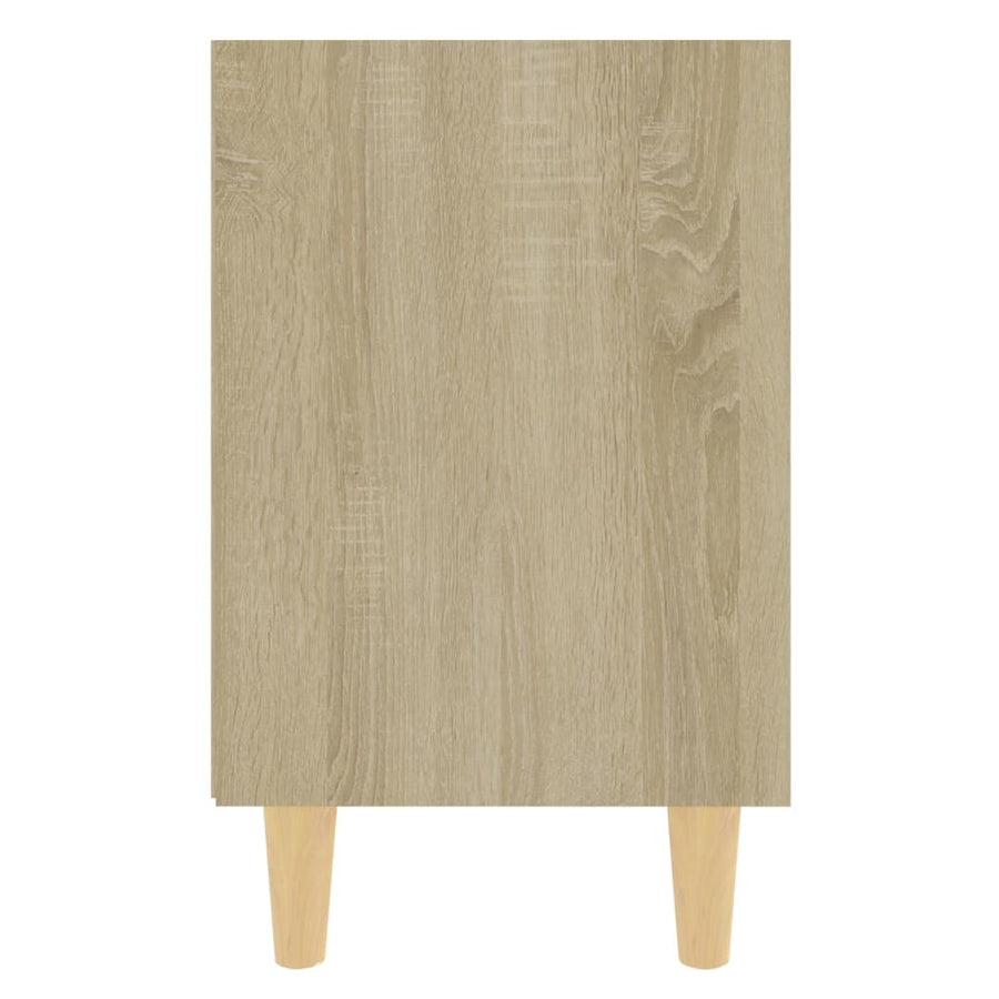 Nachtkastjes Met Houten Poten 40X30X50 Cm 2 Sonoma eiken