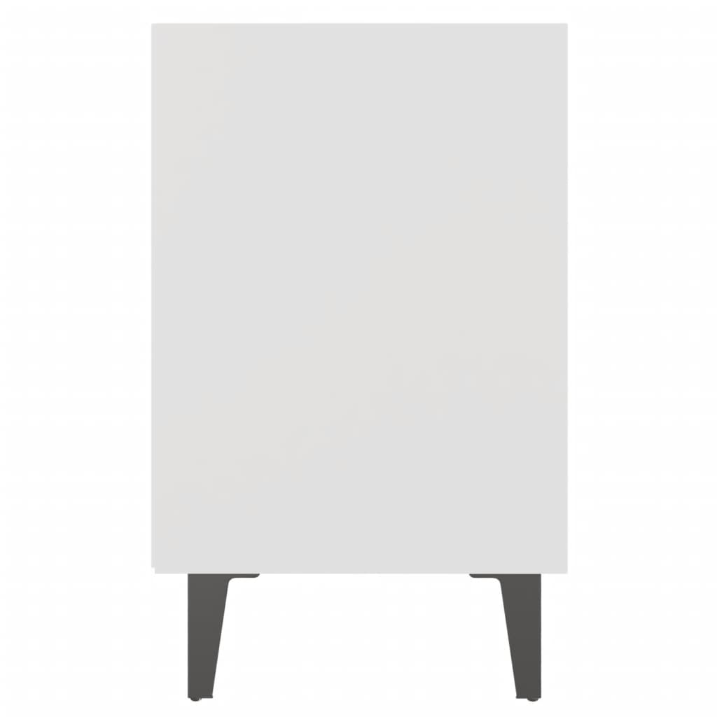 Nachtkastjes Met Metalen Poten 40X30X50 Cm 2 Wit