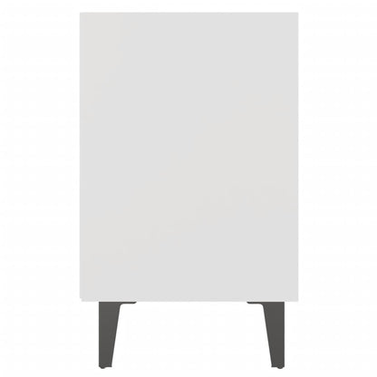 Nachtkastjes Met Metalen Poten 40X30X50 Cm 2 Wit