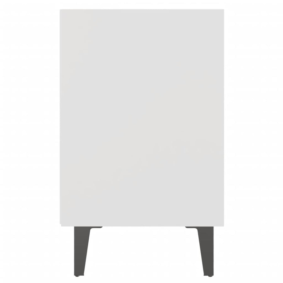 Nachtkastjes Met Metalen Poten 40X30X50 Cm 2 Wit
