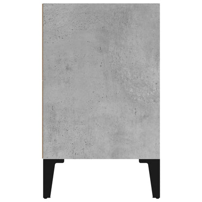 Nachtkastje Met Metalen Poten 40X30X50 Cm Betongrijs 1