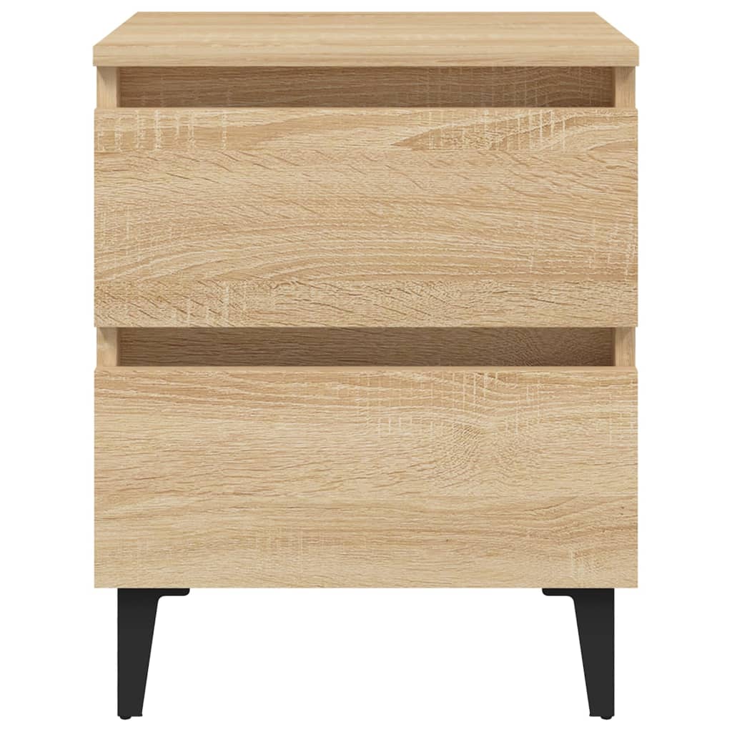 Nachtkastje 40X35X50 Cm Bewerkt Hout Kleurig 1 Sonoma eiken