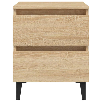 Nachtkastje 40X35X50 Cm Bewerkt Hout Kleurig 1 Sonoma eiken