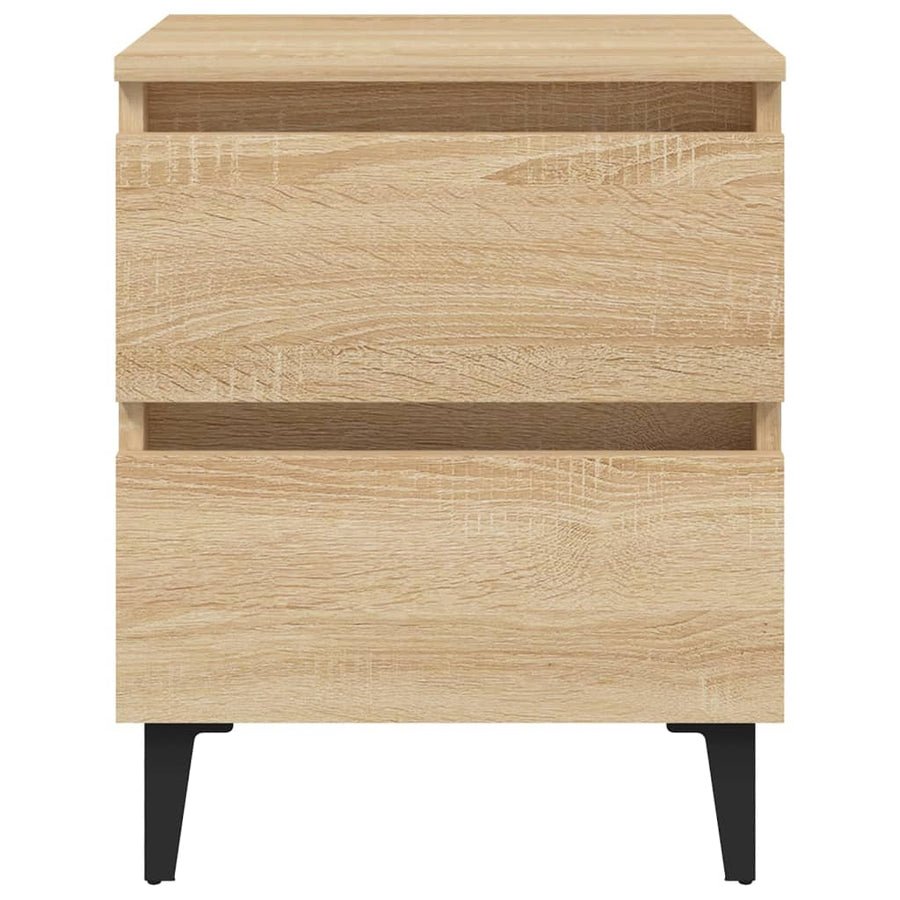 Nachtkastje 40X35X50 Cm Bewerkt Hout Kleurig 1 Sonoma eiken