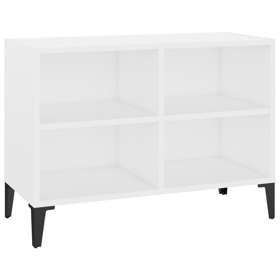 Tv-Meubel Met Metalen Poten 69,5X30X50 Cm 69.5 x 30 x 50 cm Wit