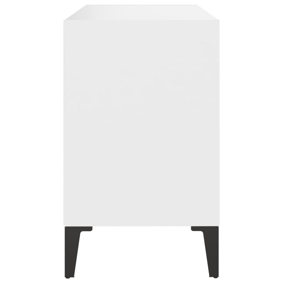 Tv-Meubel Met Metalen Poten 69,5X30X50 Cm 69.5 x 30 x 50 cm Wit