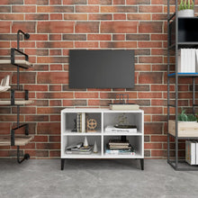 Tv-Meubel Met Metalen Poten 69,5X30X50 Cm 69.5 x 30 x 50 cm Wit