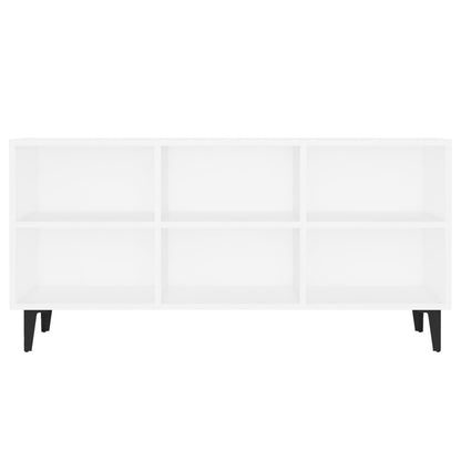 Tv-Meubel Met Metalen Poten 103,5X30X50 Cm Wit 103.5 x 30 x 50 cm
