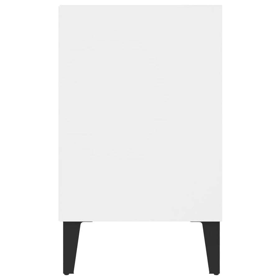 Tv-Meubel Met Metalen Poten 103,5X30X50 Cm Wit 103.5 x 30 x 50 cm