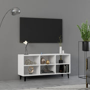 Tv-meubel 103,5x30x50 cm wit metaal