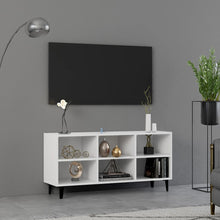 Tv-Meubel Met Metalen Poten 103,5X30X50 Cm Wit 103.5 x 30 x 50 cm