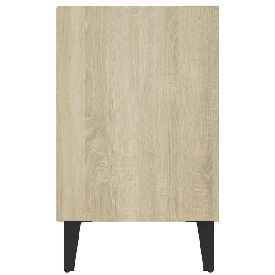 Tv-Meubel Met Metalen Poten 103,5X30X50 Cm Kleurig 103.5 x 30 x 50 cm Sonoma eiken