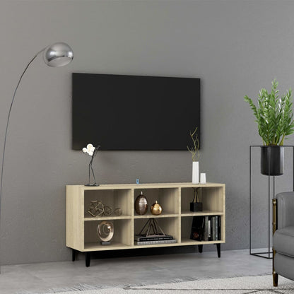 Tv-Meubel Met Metalen Poten 103,5X30X50 Cm Kleurig 103.5 x 30 x 50 cm Sonoma eiken