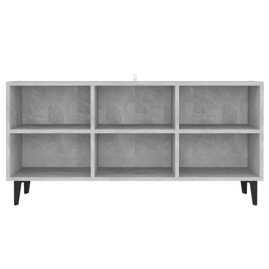 Tv-Meubel Met Metalen Poten 103,5X30X50 Cm 103.5 x 30 x 50 cm Betongrijs