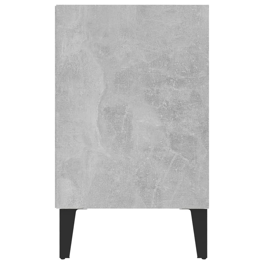 Tv-Meubel Met Metalen Poten 103,5X30X50 Cm 103.5 x 30 x 50 cm Betongrijs
