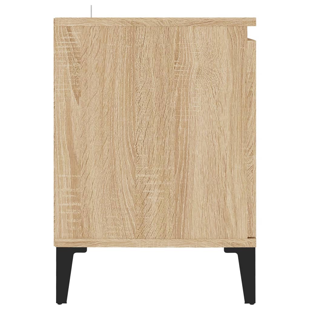 Tv-meubel met metalen poten 103,5x35x50 cm sonoma eikenkleurig Sonoma eiken