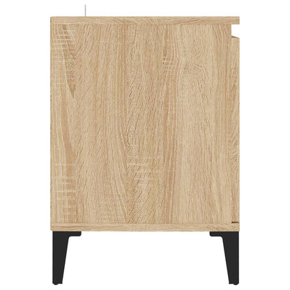 Tv-meubel met metalen poten 103,5x35x50 cm sonoma eikenkleurig Sonoma eiken