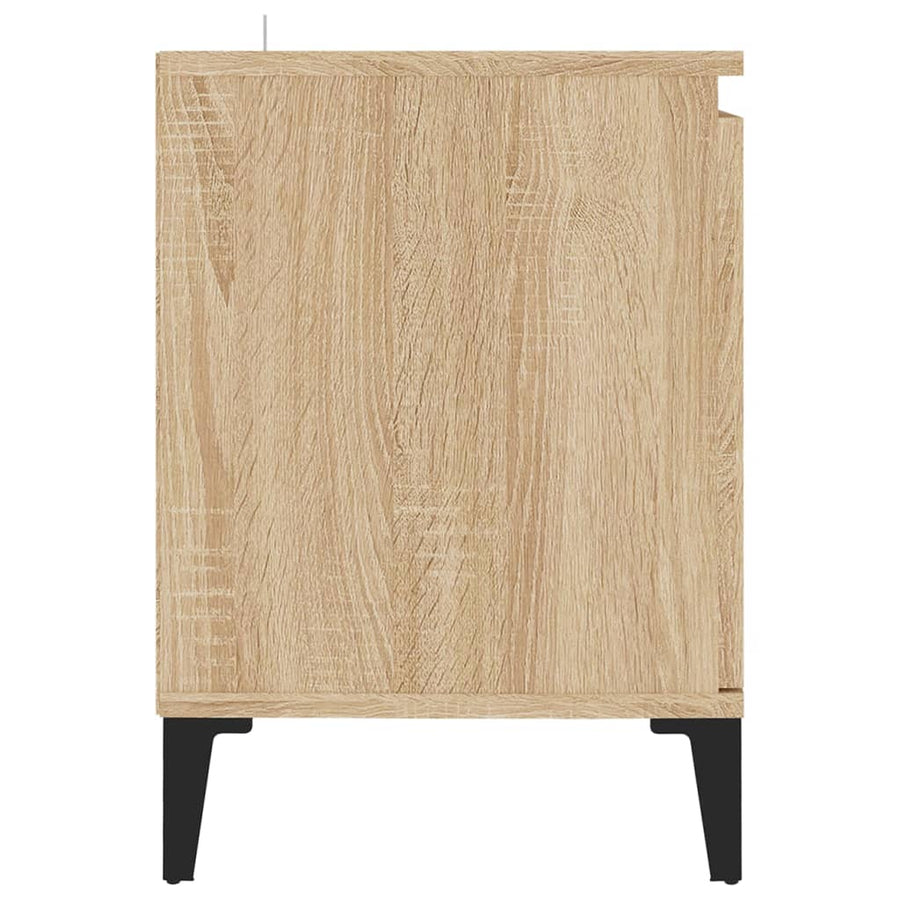 Tv-meubel met metalen poten 103,5x35x50 cm sonoma eikenkleurig Sonoma eiken