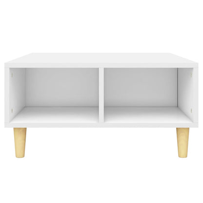 Salontafel 60X60X30 Cm Bewerkt Hout Wit 1