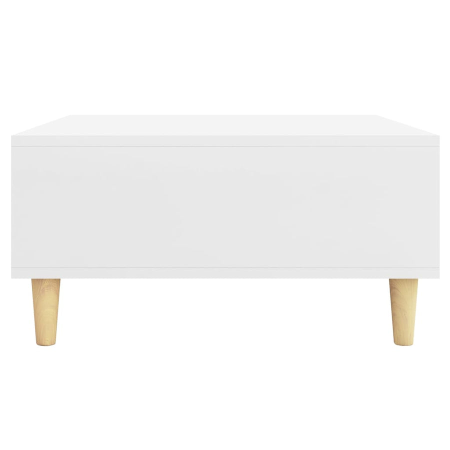 Salontafel 60X60X30 Cm Bewerkt Hout Wit 1