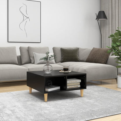 Salontafel 60X60X30 Cm Spaanplaat Zwart