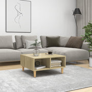 Salontafel 60x60x30 cm bewerkt hout sonoma eiken