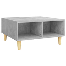 Salontafel 60x60x30 cm spaanplaat betongrijs Betongrijs