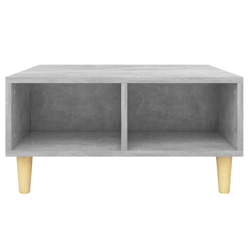 Salontafel 60x60x30 cm spaanplaat betongrijs Betongrijs