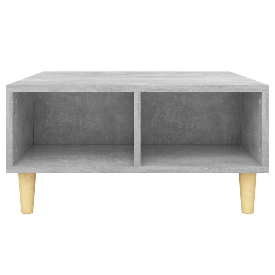 Salontafel 60x60x30 cm spaanplaat betongrijs Betongrijs