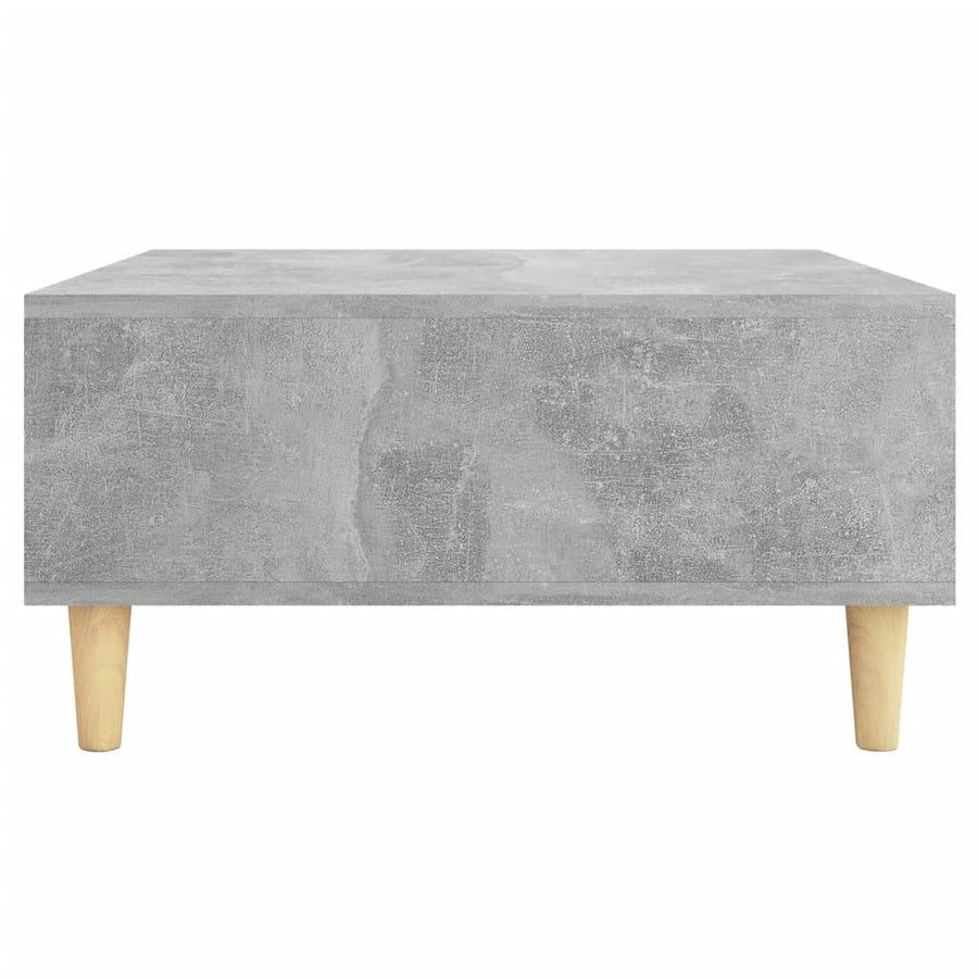 Salontafel 60x60x30 cm spaanplaat betongrijs Betongrijs