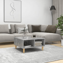 Salontafel 60x60x30 cm spaanplaat betongrijs Betongrijs