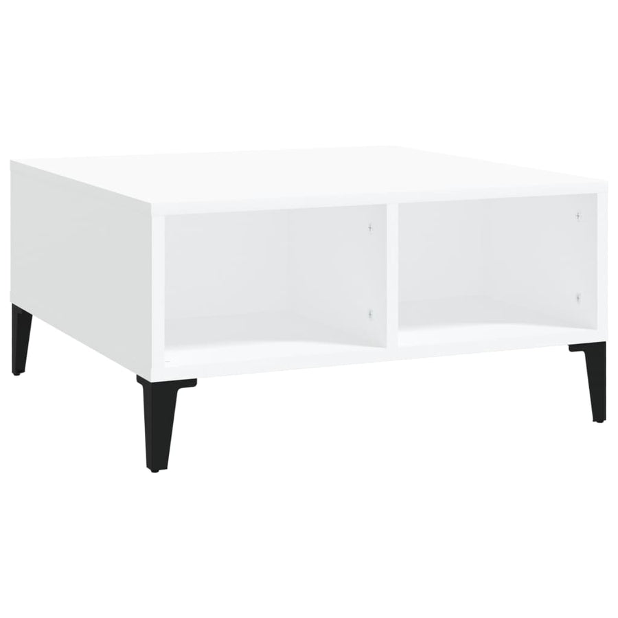 Salontafel 60X60X30 Cm Spaanplaat Wit