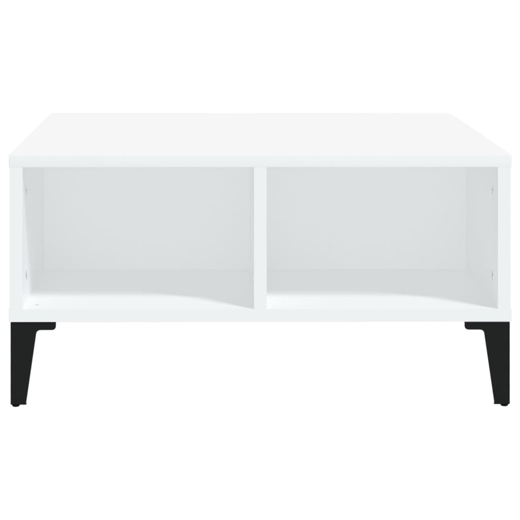 Salontafel 60X60X30 Cm Spaanplaat Wit