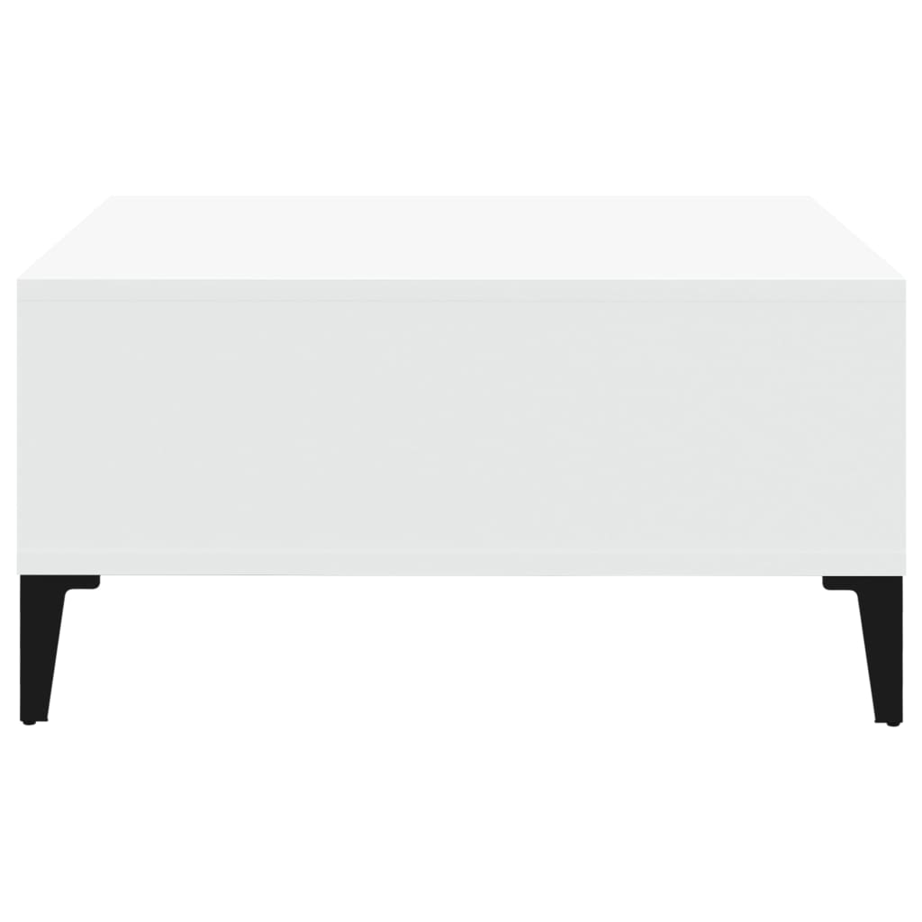 Salontafel 60X60X30 Cm Spaanplaat Wit