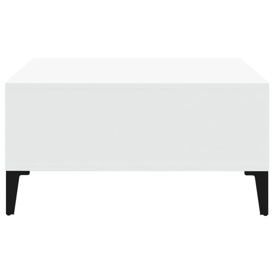 Salontafel 60X60X30 Cm Spaanplaat Wit